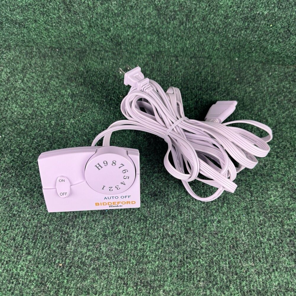 Genuine Biddeford Electric Blanket Replacement 4 Prong Control TC11BA White